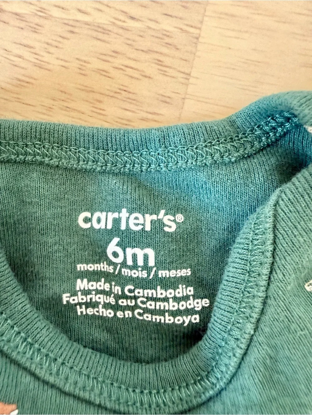 Carter's Baby 7-Pack Short-Sleeve Bodysuits. Size 6 months